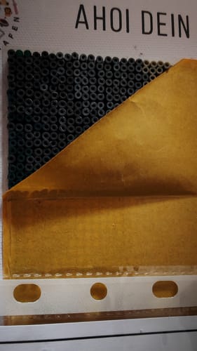 Customer photo review of Dein Wunschmotiv - als mini Bügelperlen Bild in schwarz-weiß