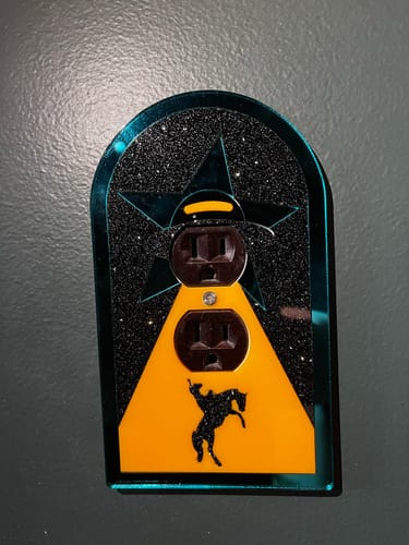 Customer photo review of Beam Me Up Outlet Cover