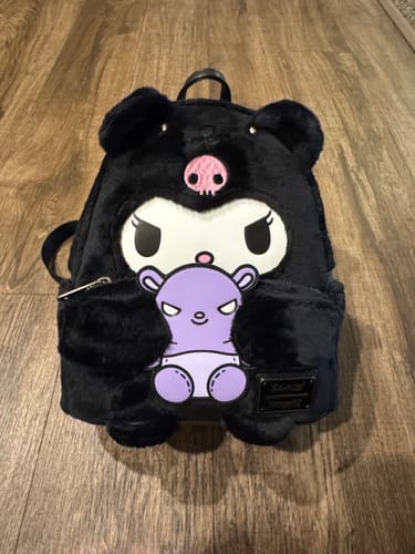 Customer photo review of Loungefly Sanrio Kuromi Bear Cosplay Mini Backpack - 707 Street Exclusive