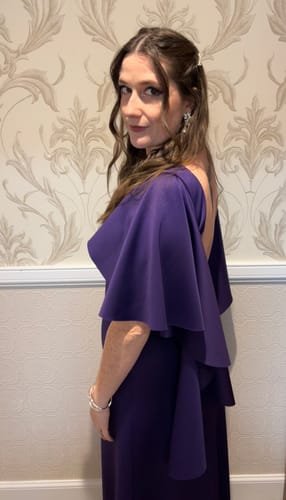 Customer photo review of Lotus Gown by Black Halo - RENTAL