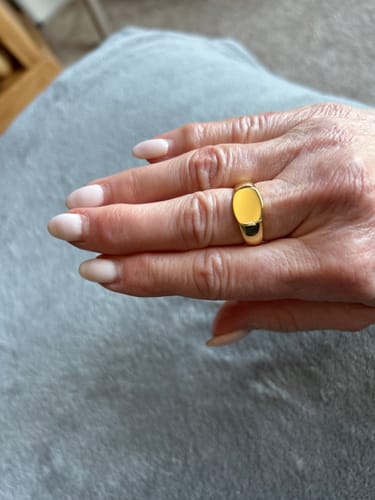 Customer photo review of Cushion Ring - Gold