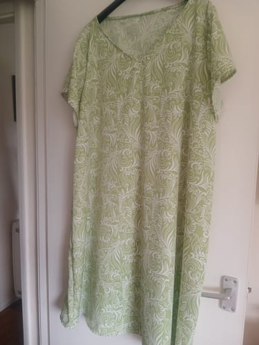 Customer photo review of Floral Whisper Polyester Fabric