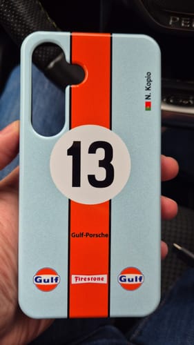 Kundenbewertung mit Foto zu 917K #20 Gulf 24h LM 1970 Livery - Individuelle Premium Hülle für Samsung