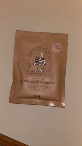 Customer photo review of Bone Broth Hot Chocolate Samples