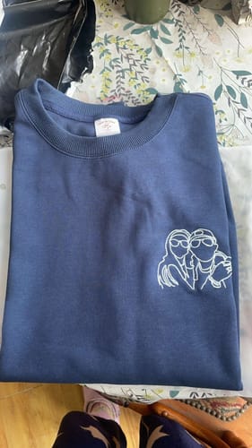 Customer photo review of Customized Pet Photo Embroidered Sweatshirt, Style for Your Furry Friend