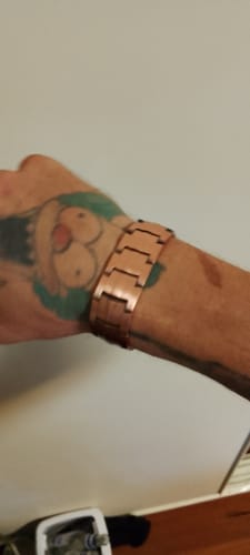 Customer photo review of Strongest Copper Magnetic Bracelet For Men - Newest Design