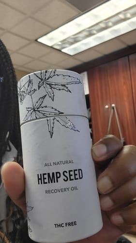 Customer photo review of Hemp Seed Recovery Oil