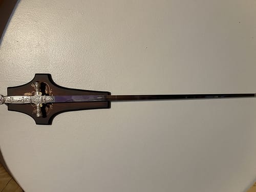 Customer photo review of 41" Godric Gryffindor Sword in just $79 (Battle ready & Display Versions Available) from The Harry Potter