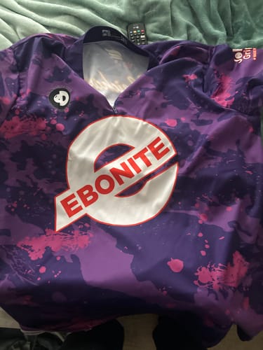 Customer photo review of EBONITE - REAL TIME - BOWLING JERSEY