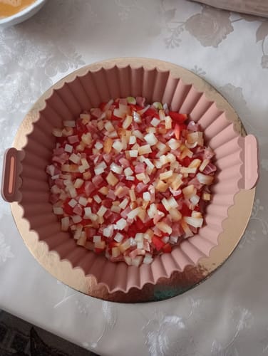 Customer photo review of Tava de protectie din silicon