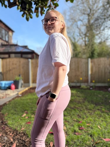 Customer photo review of Walkies Ready® Leggings - Lilac