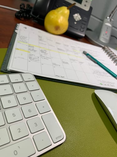 Customer photo review of 2025 Horizontal Weekly Planner, Kenwood Lane