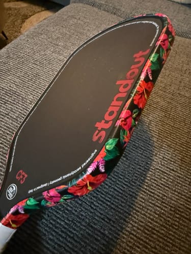 Customer photo review of Realistic Floral Edge Tape (3 pack) - Pickleball Paddle Edge Tape