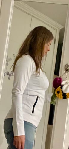 Customer photo review of Chaqueta Flexible Fit - Blanco/negro Pure