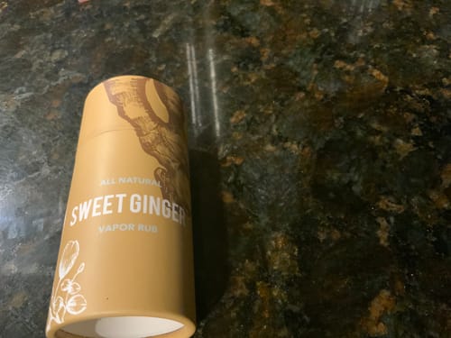 Customer photo review of Sweet Ginger Vapor Rub