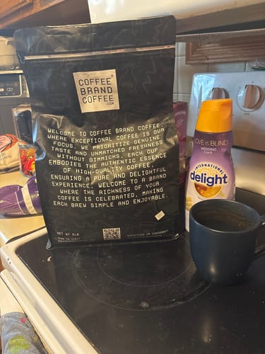 Customer photo review of Blueberry Cobbler Flavored Coffee