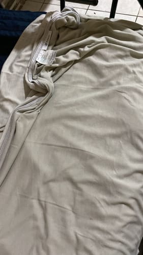 Reseña con foto de un cliente sobre FRESCOBIJA DE BAMBÚ - Gris Claro