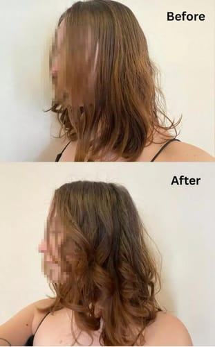 Customer photo review of BrushX 5-in-1 Ionic Hair Styler Pro