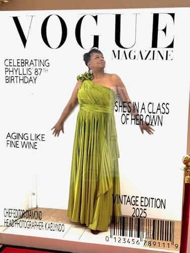 Customer photo review of Amara One-Shoulder Gown in Apple Green by Mac Duggal - RENTAL