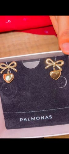 Customer photo review of Wrapped With Love Earrings