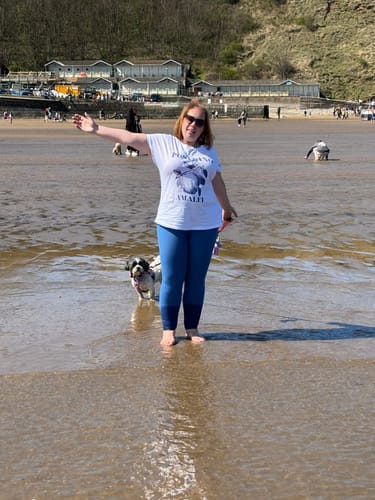 Lucy review of Walkies Ready® Leggings - Royal Blue image 1 out of 1