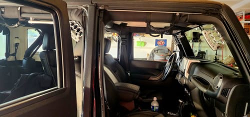 Customer photo review of JK & JKU Rear Loop Grab Handles