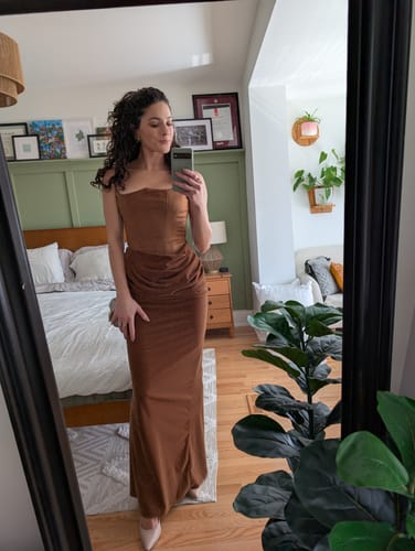 Customer photo review of Persephone Gown by House of CB - RENTAL