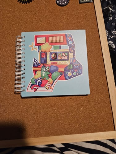 Customer photo review of Clown Instant Camera Small Reusable Square Sticker Book