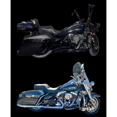 Customer photo review of Gel Seat C.C. RIDER Touring Seat 2 Up Seat Driver Passenger Seat For Harley CVO Road Glide Electra Glide Street Glide Road King, 2009-2023