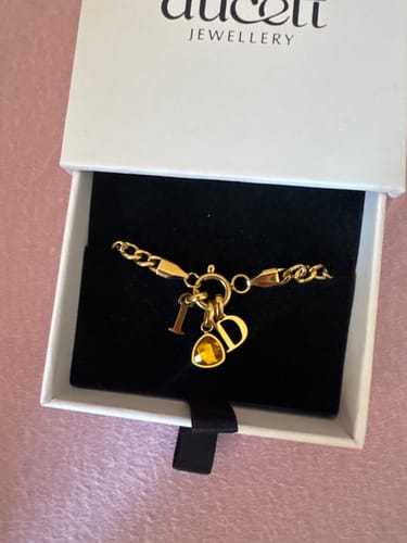 Customer photo review of Letter charm