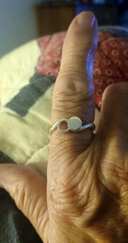 Customer photo review of Empty Tomb Sterling Silver Ring