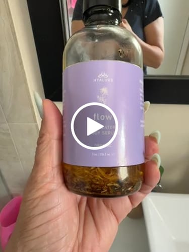 Customer video review of FLOW: Serum for Hormone Support and circulation with Cotton wrap