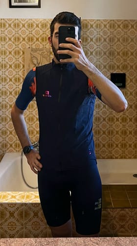 Customer photo review of HONEYCOMB THERMAL VEST - BLUE