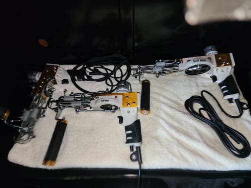 Customer photo review of The Daddy Long Legs — High Pile Shaggy Tufting Machine