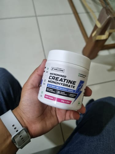 Customer photo review of Wellcore - Pure Micronised Creatine Monohydrate (122g, 33 Servings) Fruit Fusion