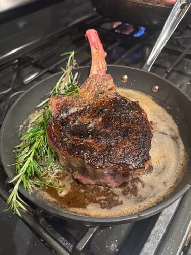 Customer photo review of USDA Choice Tomahawk Ribeye