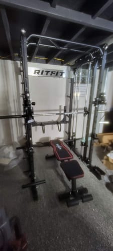 Customer photo review of RitFit M1 PRO Multi-Functional Smith Machine with Cable Crossover System and Squat Rack for Home Gym