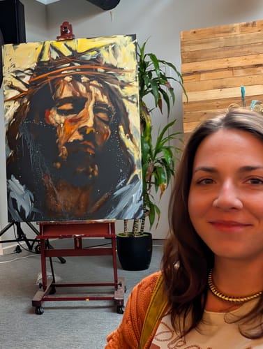 Customer photo review of Saturday, March 29th - Worship Event - Live Painting with Vanessa Horabuena