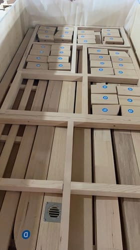 Customer photo review of Smartmak® 4 People Wood Outdoor Square Sauna Room - Square 1