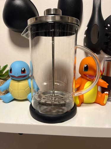Customer photo review of Cafetière à Piston en Verre et Inox 600ml