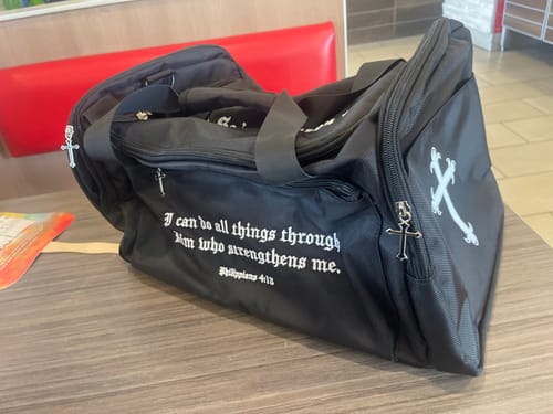 Gabrielle M. review of Soldier of God Duffle Bag image 1 out of 1