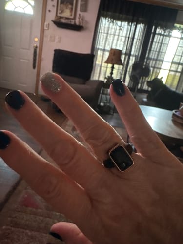 Darcy M. review of Emerald Collection- Silicone Rings with Metal Frame image 1 out of 1