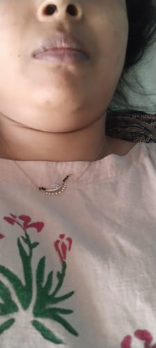 Customer photo review of Gold Sunidhi Diamond Mangalsutra