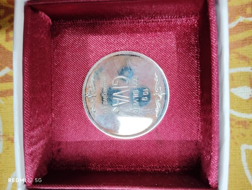 Customer photo review of Personalised Silver 999 Heartfelt Wish Coin 10g