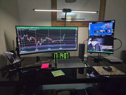 Customer photo review of E-Max Desk Height Adjustable (Glass Top)
