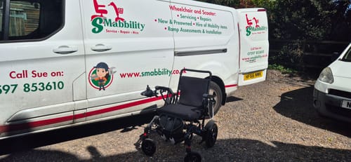 Customer photo review of MobilityPlus+ Ultra-Light RangerXL Folding Electric Wheelchair