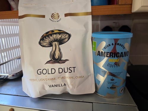 Customer photo review of Gold Dust - Vanilla - No Caffeine.