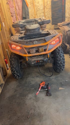 Customer photo review of Synthetic Winch Rope for ATV's (up to 5,000lbs)