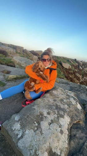 Abi review of Walkies Ready® Leggings - Royal Blue image 1 out of 3