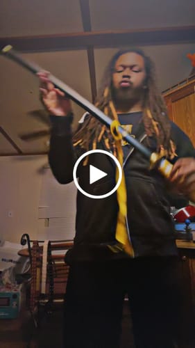 Customer video review of Suzumushi Sword of Kaname Tousen in just $77 (Battle Ready Japanese Steel & Damascus Versions are also available) from Bleach Swords | Bleach Katana | Bleach Zanpakuto Sword